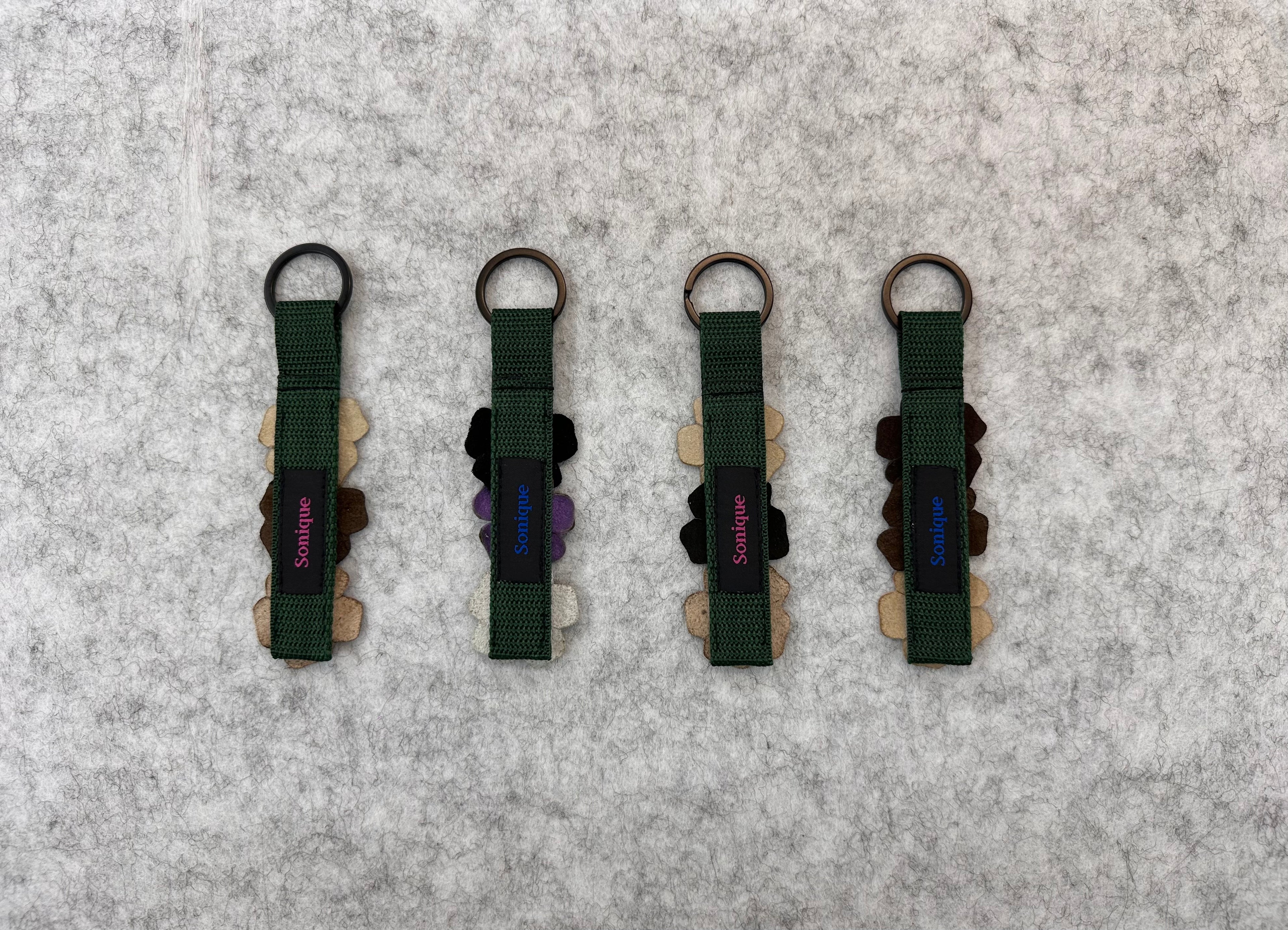 Porte clé à fleurs