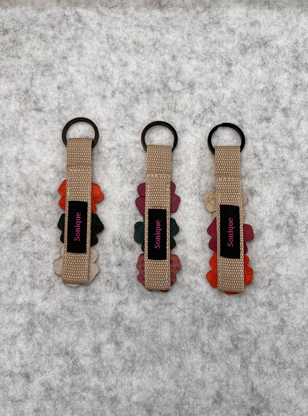 Porte clé à fleurs