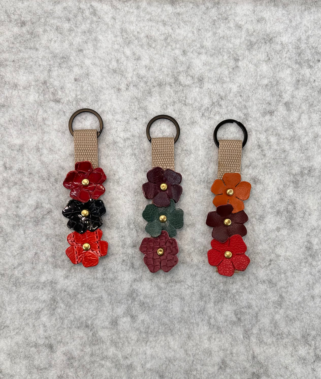 Porte clé à fleurs