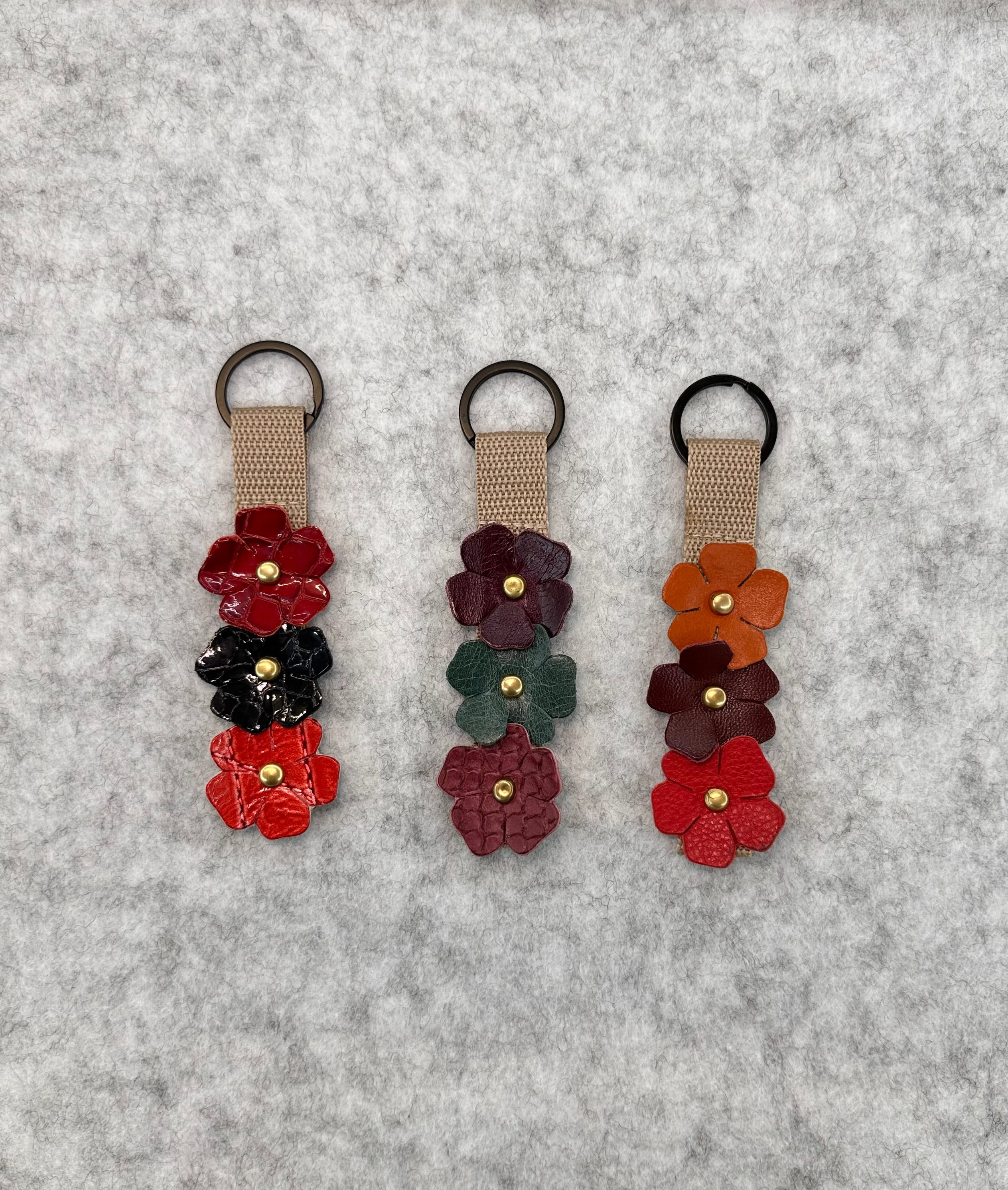 Porte clé à fleurs