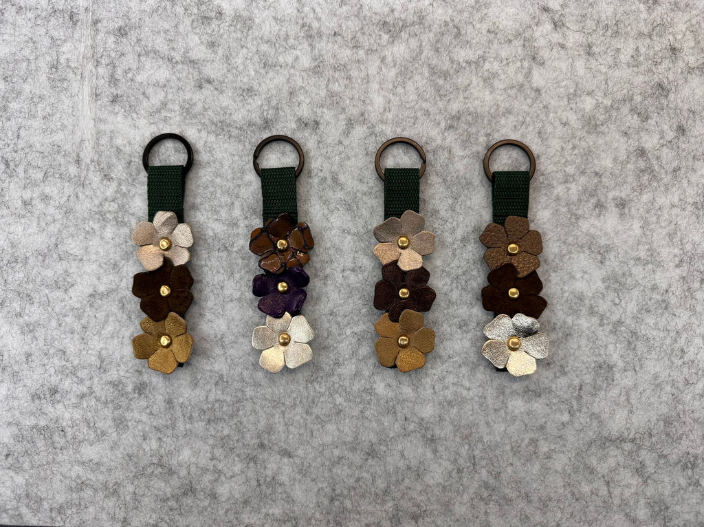 Porte clé à fleurs